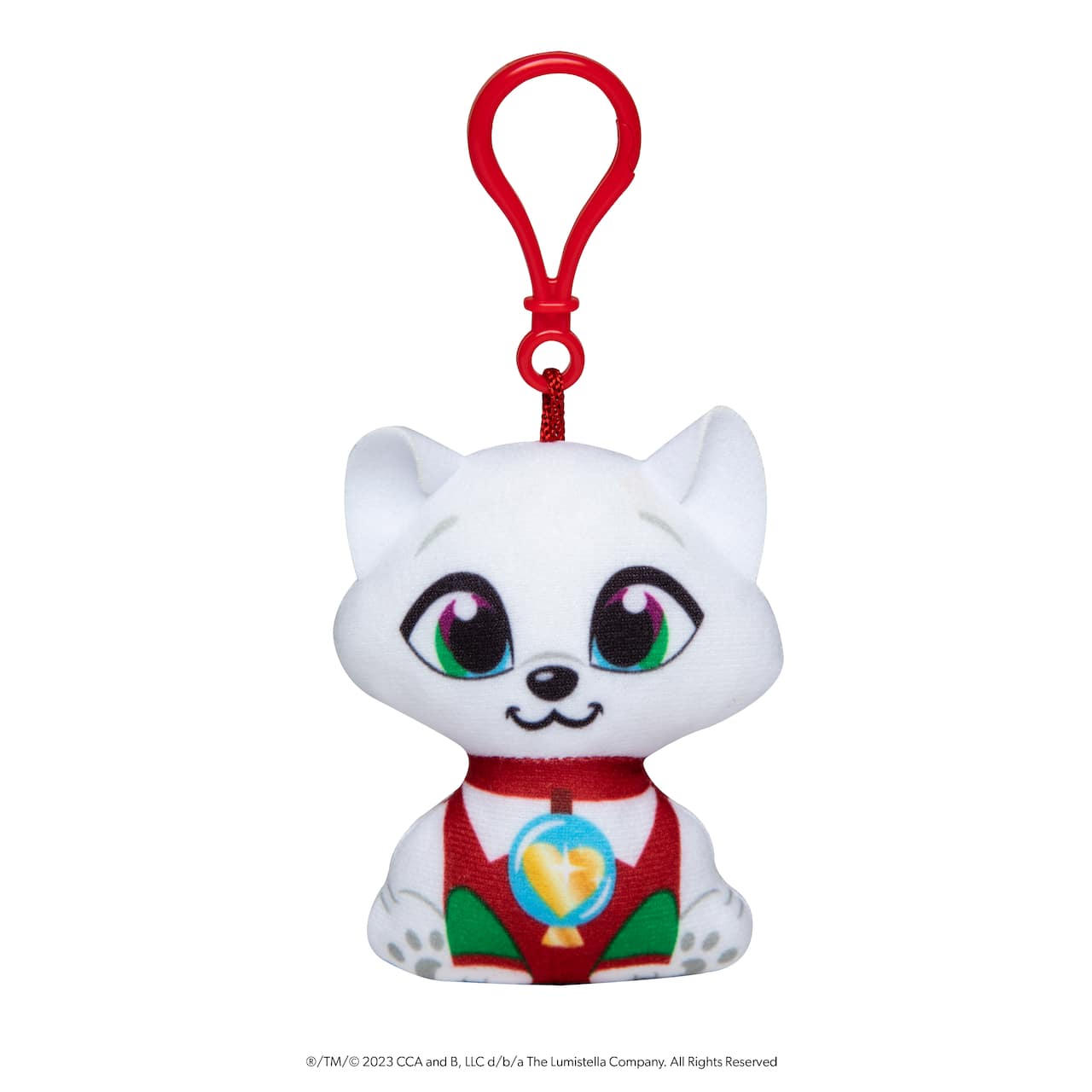 Elf Pets® Plushee Pals® Mini Clip-On, Arctic Fox